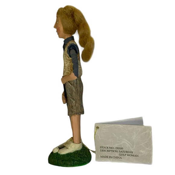 Vintage House of Lloyd Saturday Golf Woman Figurine Sculpture Weekday Women 8 in - Picture 10 of 16